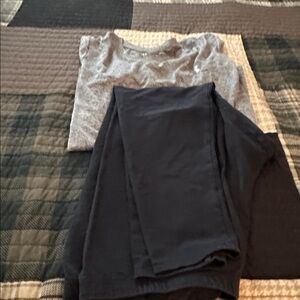 J. Jill Black Ankle Leggings with under armour top